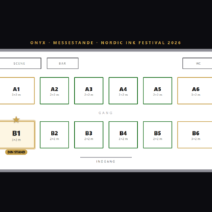 Messestand B1 — Hjørnestand 3×2 m